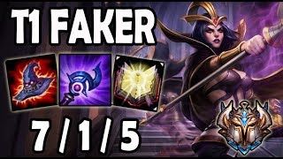 Faker LEBLANC vs LUCIAN [ MID ] Lol Challenger Korea