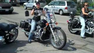 2ND POLISH WOMEN  MOTORCYCLE RIDE 2011 GALENA IL.