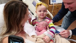 MEETING BABY BROTHER  |  Eliza Meets Jack for 1st Time! ❤️