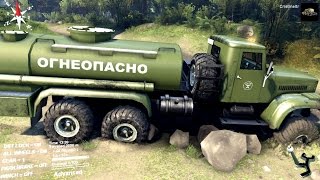 SPINTIRES 2014 - The River Map - Kraz 255B Fuel Cistern Off Road Driving