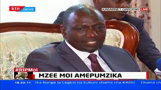 DP William Ruto arrives at Kabarnet to condole with Mzee Moi's family