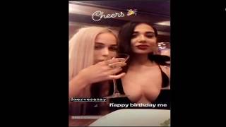 Merve Taşkın Instagram Story [2019] Göğüs Bacak Kalça Frikik