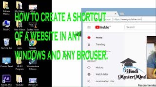 how to create a shortcut desktop icon for a website (website shortcut)