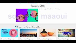 Before or After Videoquizhero Answers 100%