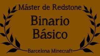 Binario Básico - Máster de Redstone - Barcelona Minecraft