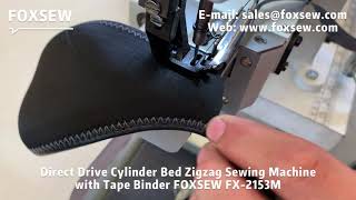 Direct Drive Cylinder Arm ZigZag Machine with Tape Binder