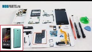 SONY Xperia ZR (C5502 / C5503) как разобрать, ремонт, замена дисплея и сенсора
