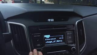 Как записать музыку с флешки в память магнитолы Hyundai Creta