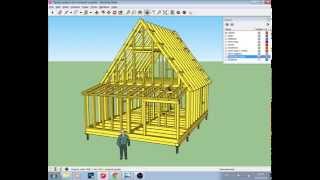 Каркасный дом 6 на 6 своими руками (проект SketchUp, комментарии, работа над ошибками)