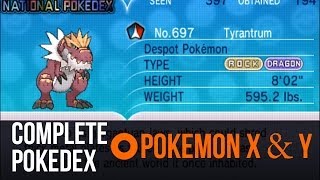 Pokemon X and Y - Complete Pokedex (All New Pokemon)