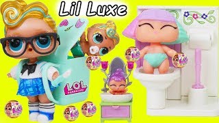 LOL Surprise Dolls + Lil Sisters Customized Luxe do Morning Routine