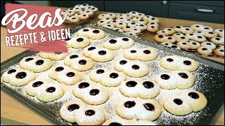 Knutscher Rezept | Süße Weihnachtsplätzchen mit Konfitüre | Kekse backen