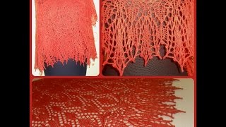 Шикарные вязаные шали