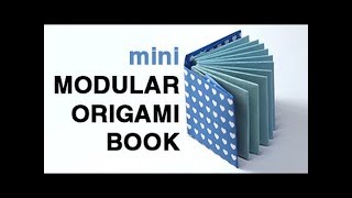 Mini Modular Origami Book Tutorial ♥︎ Origami House