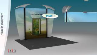 Exhibition Stall Design using AirLite™ Portable Display Stand from Insta Exhibitions