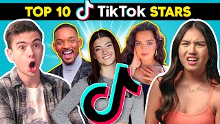 Teens React To Top 10 TikTok Stars (Charli D'Amelio, Addison Rae, Will Smith)
