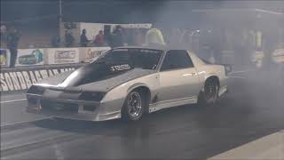 Derek Silver Unit Nitrous Camaro vs Roxxie at Tucson Street Outlaws No Prep