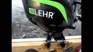 How to Start Operate Work 2.5hp LEHR PROPANE FUEL Boat Motor Outboard Engines Review