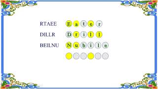 Word Scramble Solver  - Scramble words in english # 3
