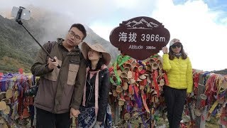 大理的苍山，海拔3966米，山顶好冷