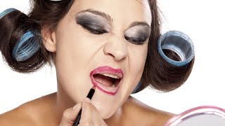 Makeup Without Mirror Challenge | Beauty or the Beast |
