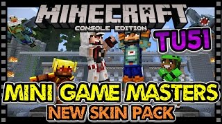 MINECRAFT TU51 | NEW MINI GAME MASTERS SKIN PACK (Minecraft Console)