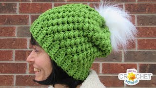 Chunky Bean Stitch Winter Hat - Crochet Pattern & Tutorial - Adults & Children Sizes