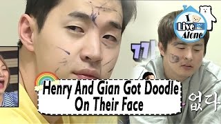 [I Live Alone] 나 혼자 산다 - Henry And Gian Got Doodle On Their Face 20170421