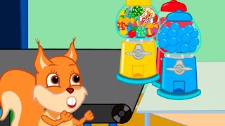 Famille d'Écureuil - Machine Insolite à Gommes Animé 2022 en Français
