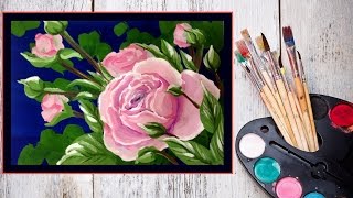 Видео урок Рисуем Розу гуашью #Dari Art