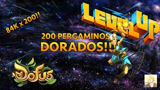 USANDO 200 PERGAMINOS DORADOS + XP x 4!!! | DOFUS | MOMONGA