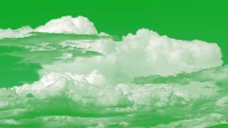 Облака зеленый экран Clouds green screen