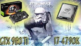 Star Wars Battlefront Pc 1080p MAXED OUT GTX 980 Ti FPS 4790k !!!
