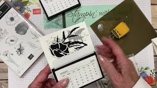 Easel Calendar made with Peaceful Poppies Suite