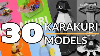 Crazy Kamikara Mechanical Paper Toys by Haruki Nakamura