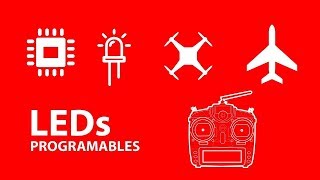 Luces LED RC programadas para aviones y drones