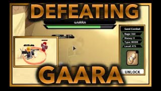 DEFEATING GAARA BOSS!!|UNLOCKING SAND COMBAT SCROLL|ROBLOX Naruto RPG: Beyond |