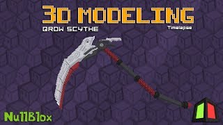 3D Modeling | "qrow scythe" | Voxel Art |  Cubik Studio (time-lapse)