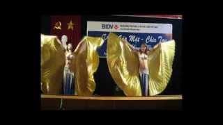 Múa bụng Nha Trang ( wings đôi ) - vũ đoàn Hoa Biển Nha Trang - Nha Trang bellydance