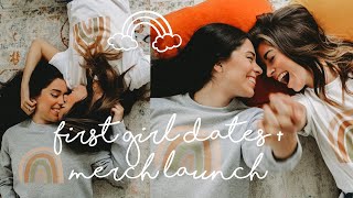 OUR FIRST DATES WITH GIRLS + MERCH LAUNCH! | Allie and Sam | Lesbian Couple