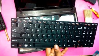 Lenovo Laptop Keyboard Replacement | Change in 5 Easy Minutes (Ideapad G580) - TricK i Know