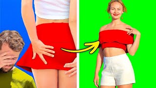 KIAT DIY Pakaian untuk CEWEK CERDAS || Kiat Mode dan Trik DIY Pakaian yang Wajib Kamu Tahu