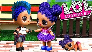Мальчик ЛОЛ Панк Бой сбежал от куклы лол сюрприз! Интересные мультики с игрушками lol dolls