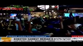 Persib Juara, Bobotoh Sambut Meriah Kemenangan di Bandung