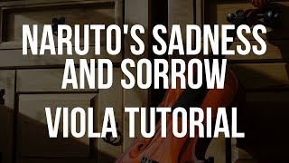 Viola Tutorial: Naruto's Sadness and Sorrow