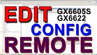 Edit Config Remote Keymap XML GX6605S GX6622