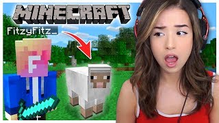 Playing Minecraft for the First Time with Fitz! | Houses, Diamonds, Sheep, & Fishing!