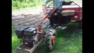 U-образные выдвигающиеся рычаги управления на мотоблоке