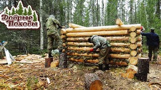ЛЕСНАЯ ИЗБА - СТАВИМ СРУБ ЗА 4 ДНЯ. СЕЗОН 1.