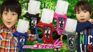 【仮面ライダーエグゼイド】なりきり変身！兄弟対決ごっこ！DX平成十大レジェンドライダーガシャット 音声レビュー★前編 Kamen Rider Ex-Aid